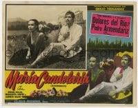 7c810 PORTRAIT OF MARIA Spanish/US LC 1946 c/u of Dolores Del Rio & Pedro Armendariz outdoors!