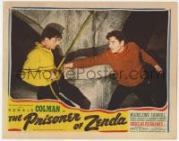 7c815 PRISONER OF ZENDA LC R1945 Ronald Colman and Douglas Fairbanks Jr. in duel!