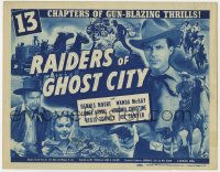 7c186 RAIDERS OF GHOST CITY TC 1944 images of Dennis Moore, Wanda McKay and Joe Sawyer!