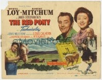7c189 RED PONY TC 1949 Robert Mitchum is Myrna Loy's ranch hand, written by John Steinbeck!