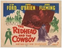 7c190 REDHEAD & THE COWBOY TC 1951 Glenn Ford, sexy Rhonda Fleming, Edmond O'Brien, western!