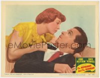 7c835 REFORMER & THE REDHEAD LC #5 1950 best close up of June Allyson overpowering Dick Powell!