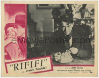 7c838 RIFIFI LC 1956 Jules Dassin's classic Du Rififi Chez Les Hommes, Jean Servais during robbery!