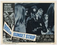 7c840 RIOT ON SUNSET STRIP LC #5 1967 sexy female cop writes a ticket to anti-establishment teens!