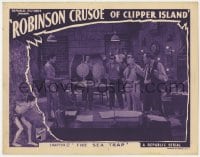7c843 ROBINSON CRUSOE OF CLIPPER ISLAND chapter 12 LC 1936 Ray Mala corners bad guys in hideout!