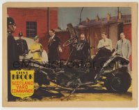 7c865 SCOTLAND YARD COMMANDS LC 1937 Clive Brook & others show Victoria Hopper wrecked car!