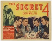 7c202 SECRET 4 TC 1939 Edgar Wallace English mystery, Frank Lawton, Anna Lee, very rare!