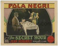 7c868 SECRET HOUR LC 1928 pretty waitress Pola Negri cleans off Jean Hersholt's table!