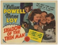 7c206 SHADOW OF THE THIN MAN TC 1941 William Powell, Myrna Loy, Asta the Dog & Dickie Hall!