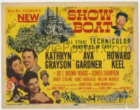 7c210 SHOW BOAT TC 1951 Kathryn Grayson, Howard Keel, Joe E. Brown, Kern & Hammerstein musical!
