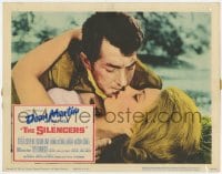 7c875 SILENCERS LC 1966 best close up of Dean Martin as Matt Helm kissing sexy Beverly Adams!