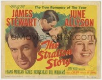 7c221 STRATTON STORY TC 1949 Chicago White Sox baseball player James Stewart & June Allyson!