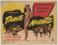 7c225 TAHITI NIGHTS TC 1944 sexy tropical Jinx Falkenburg, it's a howlluva Hula-Hula musical!