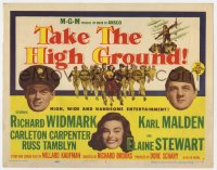7c227 TAKE THE HIGH GROUND TC 1953 Korean War, Richard Widmark, Karl Malden, Elaine Stewart!