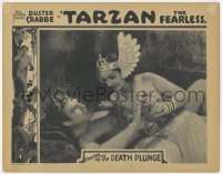 7c921 TARZAN THE FEARLESS chapter 10 LC 1933 c/u of Buster Crabbe & Carlotta Monti, Death Plunge!