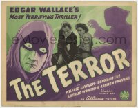 7c230 TERROR TC 1941 Edgar Wallace's most terrifying thriller, great art of masked criminal, rare!