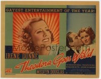 7c233 THEODORA GOES WILD TC 1936 portrait of pretty Irene Dunne in the gayest entertainment, rare!