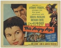 7c234 THIS ANGRY AGE TC 1958 Anthony Perkins & Silvana Mangano, directed by Rene Clement!