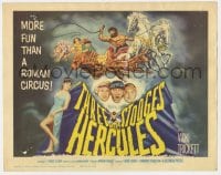 7c236 THREE STOOGES MEET HERCULES TC 1961 Moe Howard, Larry Fine & Joe DeRita with Samson Burke!
