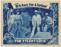 7c942 TIM TYLER'S LUCK chapter 10 LC 1937 Frankie Thomas & Frances Robinson hide from Norman Willis!