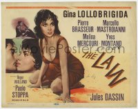 7c255 WHERE THE HOT WIND BLOWS TC R1963 Jules Dassin's The Law, art of sexy Gina Lollobrigida!