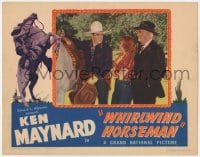 7c981 WHIRLWIND HORSEMAN LC 1938 Ken Maynard, Joan Barclay, Tarzan the Wonder Horse in border!