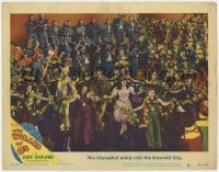7c986 WIZARD OF OZ LC #2 R1949 Judy Garland & friends' triumphal entry into the Emerald City!