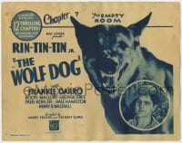7c258 WOLF DOG chapter 7 TC 1933 close up of fierce German Shepherd hero next to Frankie Darro!