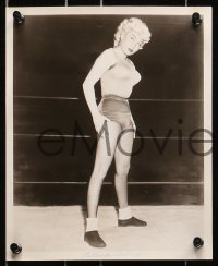 7d672 BLONDE PICK-UP 5 8x10 stills 1951 Pace is the most exciting body, girls in a man's world!