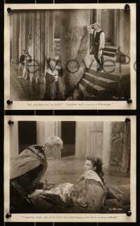 7d748 HAMLET 4 deluxe 8x10 stills 1949 Olivier in William Shakespeare classic, one signed by Aylmer!