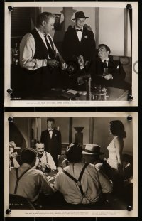 7d844 JOHNNY O'CLOCK 3 8x10 stills 1946 great images of Dick Powell, Evelyn Keyes, Lee J. Cobb!