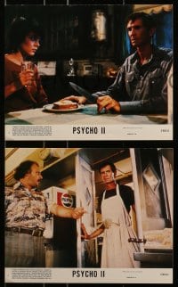 7d258 PSYCHO II 3 8x10 mini LCs 1983 Anthony Perkins as Norman Bates, Meg Tilly, Dennis Franz!