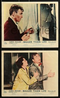 7d059 BIGGER THAN LIFE 8 color English FOH LCs 1956 James Mason is prescribed Cortisone & becomes addicted!