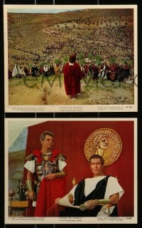 7d100 KING OF KINGS 8 color 8x10 stills 1961 Nicholas Ray Biblical epic, top cast, religious images!