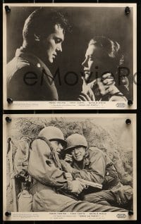 7d521 KINGS GO FORTH 8 English FOH LCs 1958 great images of Frank Sinatra, Tony Curtis & Natalie Wood!