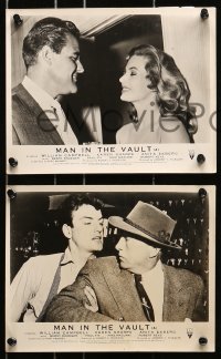 7d642 MAN IN THE VAULT 6 English FOH LCs 1956 McLaglen, sexy two-timing Anita Ekberg!