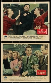 7d267 WHITE CHRISTMAS 3 color English FOH LCs 1954 great images of Danny Kaye, Vera-Ellen, classic!