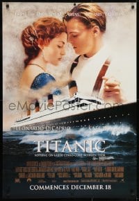 7f050 TITANIC advance Aust 1sh 1997 Leonardo DiCaprio, Kate Winslet, directed by James Cameron!
