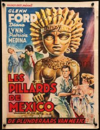 7f215 PLUNDER OF THE SUN Belgian 1953 Glenn Ford, Diana Lynn, a sin-strewn terror-trek!