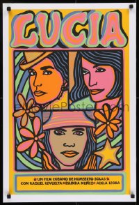 7f055 LUCIA silkscreen Cuban R1990s Cuban, Humberto Solas, great colorful artwork!