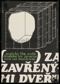 7f278 NO EXIT Czech 12x16 1967 lesbian drama partly directed by Orson Welles, strange Pozarek art!