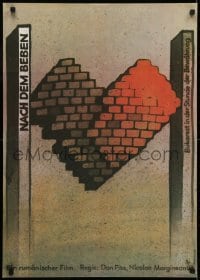 7f507 MAI PRESUS DE ORICE style B East German 23x32 1979 Margineanu/Pita, Wengler brick art!