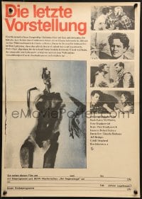 7f585 LAST PICTURE SHOW East German 16x23 1976 Peter Bogdanovich, Jeff Bridges & Cybill Shepherd!