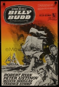 7f025 BILLY BUDD Finnish 1963 completely different art of ship at sea by Witold Janowski!