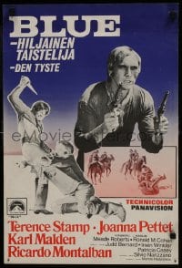 7f026 BLUE Finnish 1968 gunfighter Terence Stamp is a hero, renegade, killer & lover!