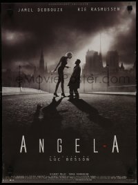 7f093 ANGEL-A French 16x21 2005 Luc Besson, Rie Rasmussen & Jamel Debbouze by Laurent Lufroy!