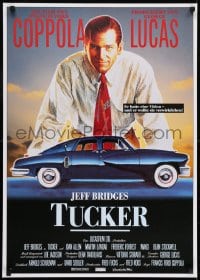 7f132 TUCKER: THE MAN & HIS DREAM German 1988 Francis Ford Coppola, different art of Jeff Bridges!