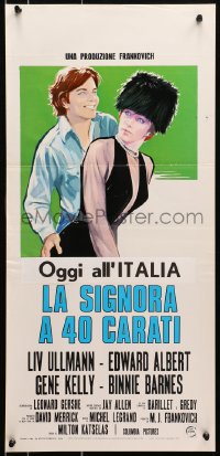 7f755 40 CARATS Italian locandina 1974 Gene Kelly, Binnie Barnes, Liv Ullmann & Edward Albert!