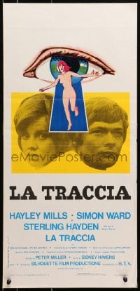 7f801 DEADLY STRANGERS Italian locandina 1974 Simon Ward, Hayley Mills vs psychic psycho!