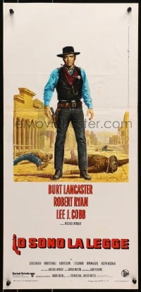 7f853 LAWMAN Italian locandina 1971 Burt Lancaster, Robert Ryan, completely different art!